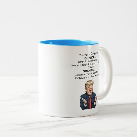 Funny Trump Terrier Opa Kaffee Tasse Kaffee-Cup (VorderseiteRechts)