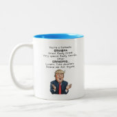 Funny Trump Terrier Opa Kaffee Tasse Kaffee-Cup (Links)