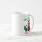 Funny Trump Ugly Xmas Sweater Make Christmas Great Kaffeetasse (VorderseiteRechts)