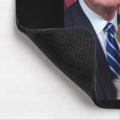 Funny Trump und Golden Retriever Hund US Flaggen E Mousepad (Ecke)