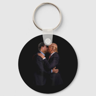 Funny Trump US Präsident und China Präsident Kiss Schlüsselanhänger