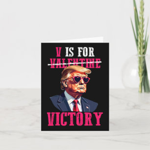 Funny Trump Valentinstag V ist für den Sieg Trumps Karte