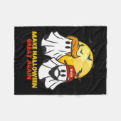 Funny Trump Vance Ghost Mega Hat Halloween Gr Fleecedecke (Vorderseite (Horizontal))