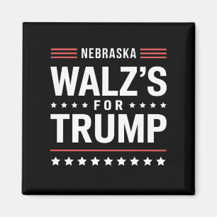 Funny Trump Vance Walz für Trump Nebraska Magnet