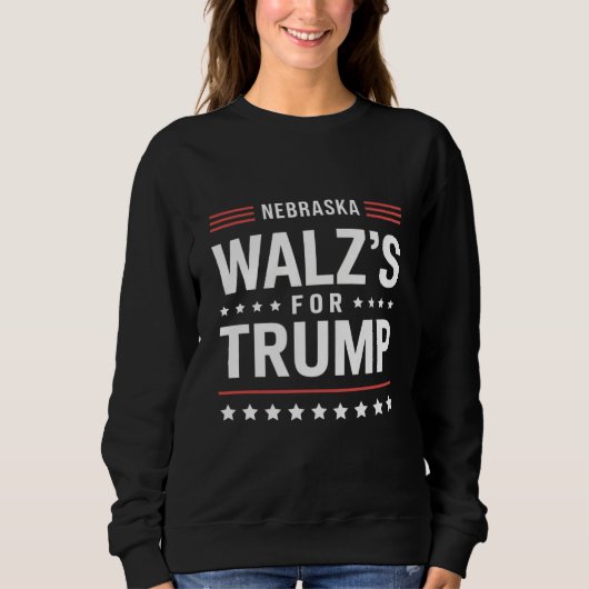 Funny Trump Vance Walz für Trump Nebraska Sweatshirt (Vorderseite)