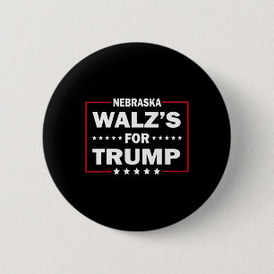 Funny Trump Vance W's for Trump Nebraska Men and W Button