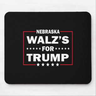 Funny Trump Vance W's for Trump Nebraska Men and W Mousepad