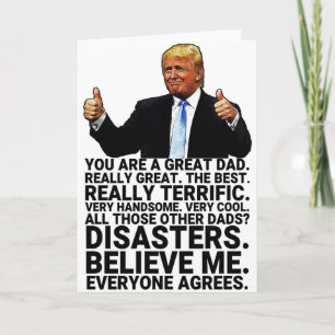 Funny Trump Vater Birthday Karte