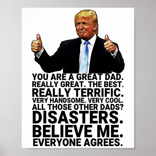 Funny Trump Vater Geburtstagskarte Poster (Vorne)