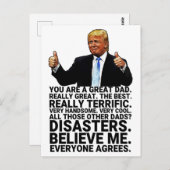 Funny Trump Vater Geburtstagskarte Postkarte (Vorne/Hinten)