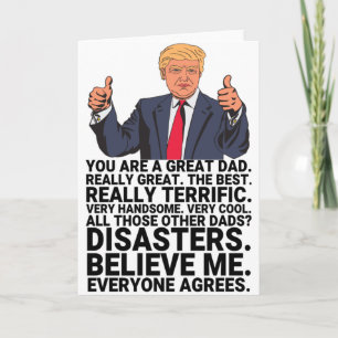 Funny Trump Vatertag Karte