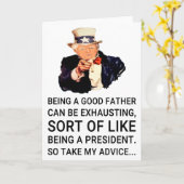 Funny Trump Vatertag Karte (Gelbe Blume)