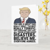 Funny Trump Vatertag Karte (Gelbe Blume)