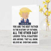 Funny Trump Vathers Day Karte (Gelbe Blume)