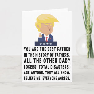 Funny Trump Vathers Day Karte