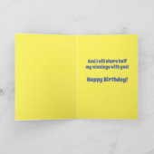 Funny Trump verliert, aber als Sieger zum Geburtst Karte (Innenseite)