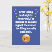 Funny Trump verliert, aber als Sieger zum Geburtst Karte (Gelbe Blume)