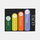 Funny Trump vertreibt Taco-Handel immer Fleecedecke (Vorderseite (Horizontal))