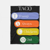 Funny Trump vertreibt Taco-Handel immer Fleecedecke (Vorderseite)