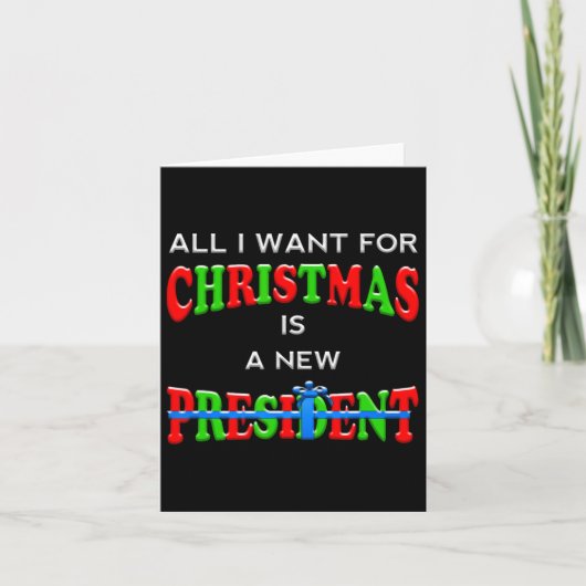 Funny Trump Weihnachten Anti Biden Wähler Männer F Karte (Vorderseite)