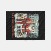 Funny Trump Weihnachten Ich werde zu Weihnachten Z Fleecedecke (Vorderseite (Horizontal))