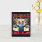 Funny Trump Weihnachten ist wieder groß Xmas Pajam Karte (Gelbe Blume)