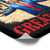 Funny Trump Weihnachten ist wieder groß Xmas Pajam Poster (Ecke)