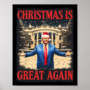 Funny Trump Weihnachten ist wieder groß Xmas Pajam Poster