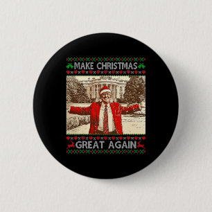 Funny Trump Weihnachten wieder großartig Weihnacht Button