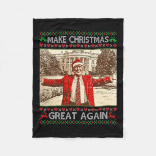 Funny Trump Weihnachten wieder großartig Weihnacht Fleecedecke