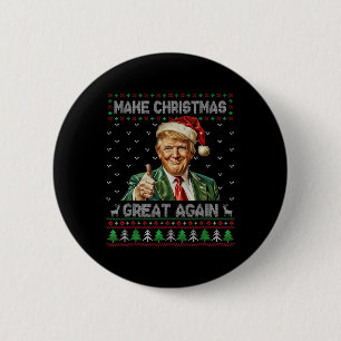 Funny Trump Weihnachts-Shirt machen Weihnachten gr Button