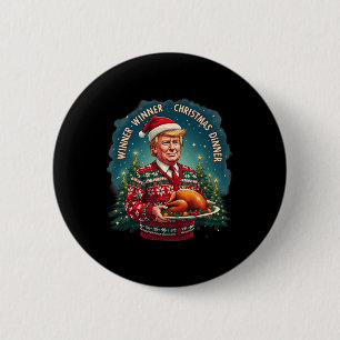 Funny Trump Weihnachts-Spaß Gewinner Christma Button