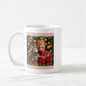 Funny Trump Weihnachts-Sweater für Katzenliebhaber Kaffeetasse (Links)