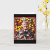 Funny Trump Weihnachts-Sweater für Katzenliebhaber Karte (Gelbe Blume)