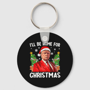 Funny Trump Weihnachts-Weihnachtsmannmütze werde i Schlüsselanhänger