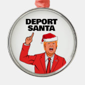 Funny Trump Weihnachtsdepot Ornament Aus Metall (Vorne)