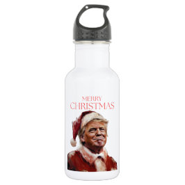 Funny Trump Weihnachtskarte Edelstahlflasche
