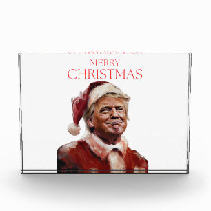 Funny Trump Weihnachtskarte Fotoblock