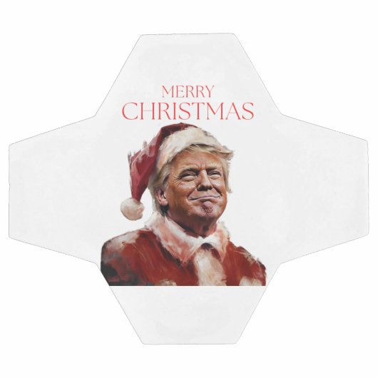 Funny Trump Weihnachtskarte Fußball (Flach)