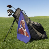 Funny Trump Weihnachtskarte Golfhandtuch (Gras)