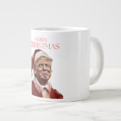 Funny Trump Weihnachtskarte Jumbo-Tasse (Vorderseite Rechts)