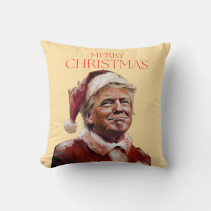 Funny Trump Weihnachtskarte Kissen