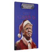 Funny Trump Weihnachtskarte Klemmbrett (Rechts)