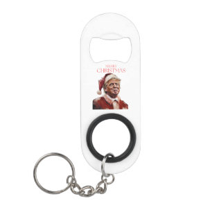 Funny Trump Weihnachtskarte Mini Flaschenöffner