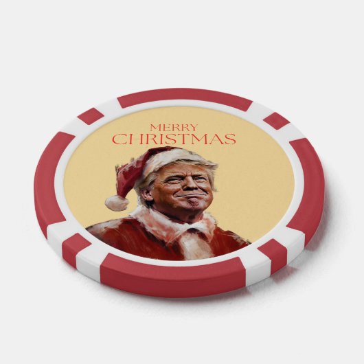 Funny Trump Weihnachtskarte Pokerchips (Einzeln)