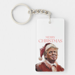 Funny Trump Weihnachtskarte Schlüsselanhänger
