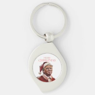 Funny Trump Weihnachtskarte Schlüsselanhänger