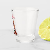 Funny Trump Weihnachtskarte Schnapsglas (Rechts)