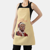 Funny Trump Weihnachtskarte Schürze (InSitu)