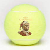 Funny Trump Weihnachtskarte Tennisbälle (Vorderseite)